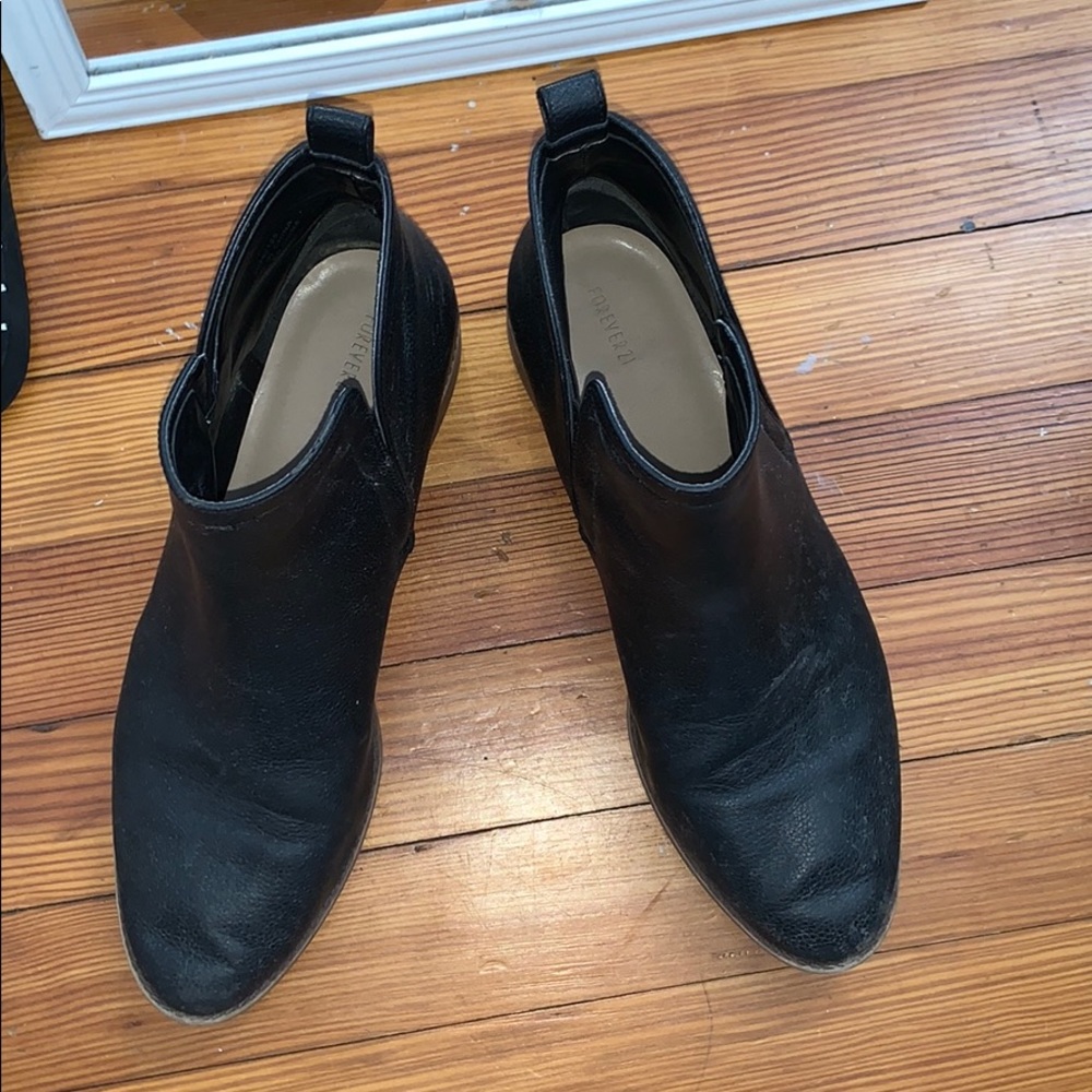 Black ankle boots